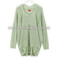 13STC5310 V-neck women long sweater design